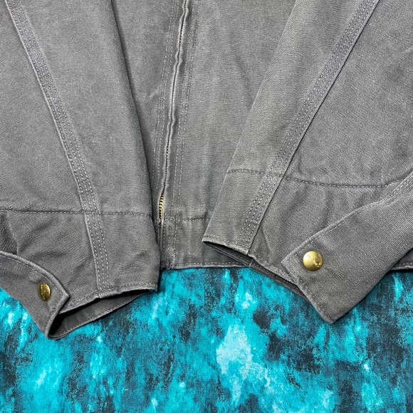 NWT Carhartt Jacket XXL J97 Grey Duck Fleece Lined - Picture 7 of 12